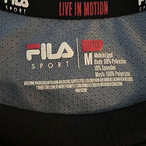 Fila tee shirt men’s size medium - Picture 5 of 6